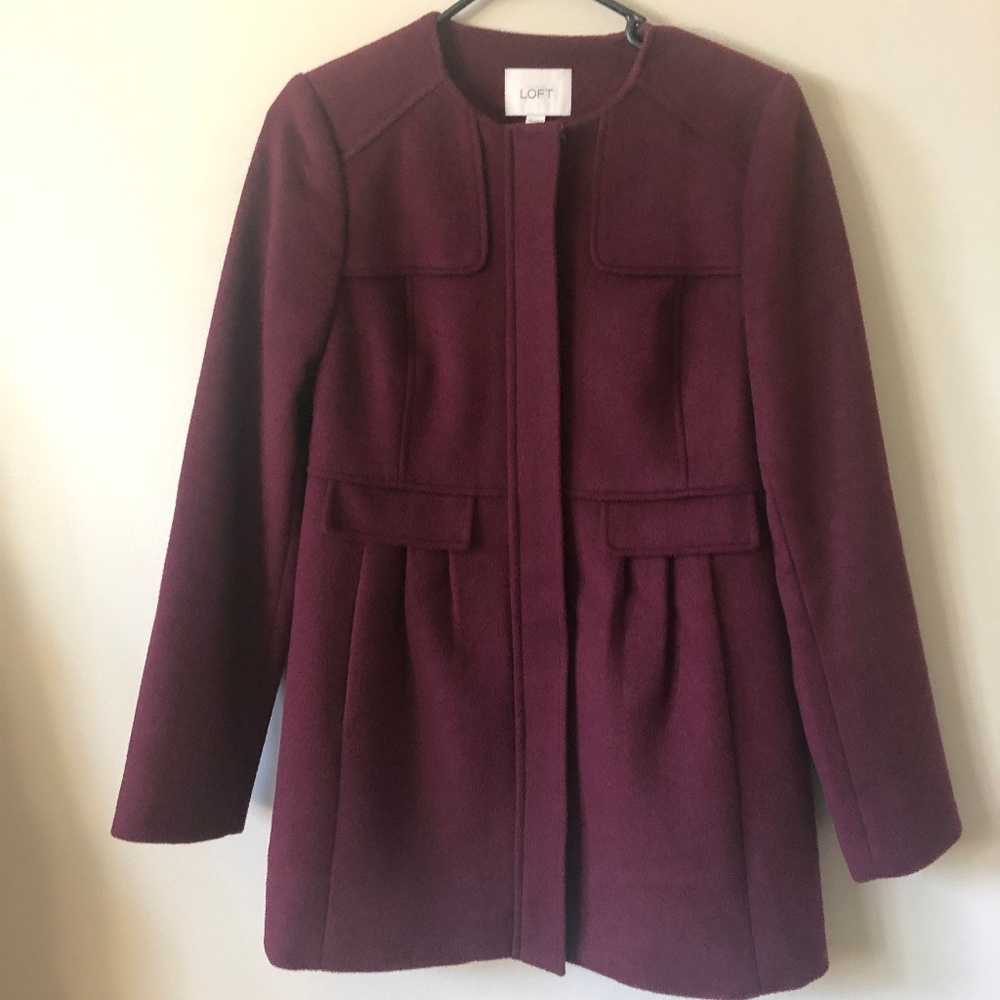 Burgundy Loft Coat